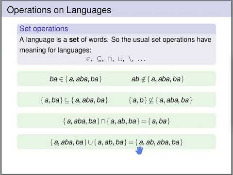Automata Theory - Languages