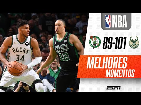 NBA PLAYOFFS: COM TRIPLO-DUPLO DE ANTETOKOUNMPO, BUCKS VENCEM OS CELTICS FORA DE CASA