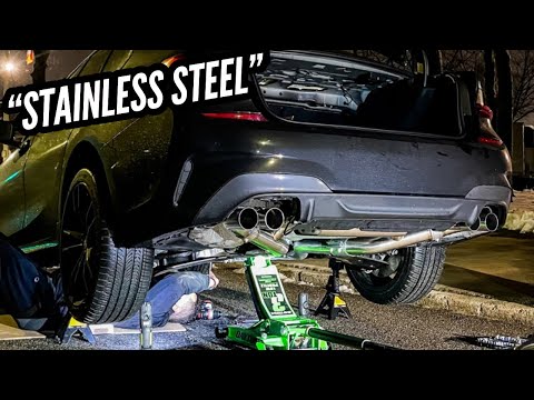 INSTALLING DINAN EXHAUST ON M340i BMW! | B58 Valved System.