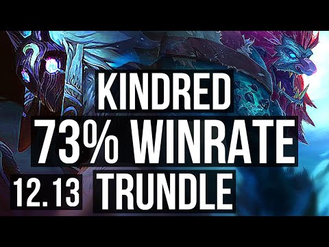 KINDRED vs TRUNDLE (JNG) | 9/1/10, 73% winrate, Legendary | KR Grandmaster | 12.13