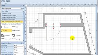 8.3 Walls, Windows, and Doors in a Visio 2010 Office Plan
