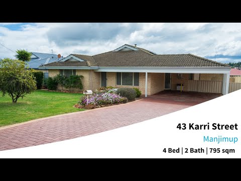 43 Karri Street, Manjimup, WA 6258, 4部屋, 2バスルーム, House