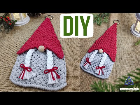 DIY Macrame Christmas Tree Decoration EASY Christmas Crafts