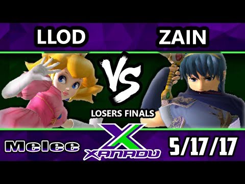 S@X 202 Llod (Peach) Vs. Zain (Marth) - Smash Melee Losers Finals - SSBM