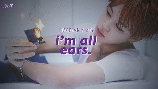 bts; snsd taeyeon | 겨울나무 i&#39;m all ears. {fmv}