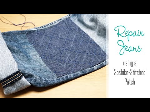 How to: Add a Knee PATCH to Jeans | Hand Sewing...