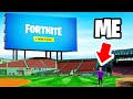 Playing Fortnite on the BIGGEST SCREEN in America