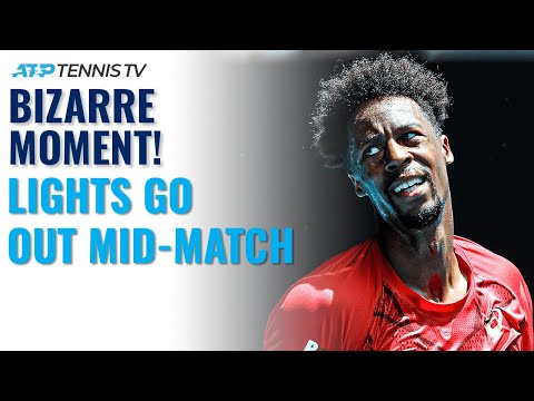 Bizarre! Lights Go Out Mid-Tennis Match On Two Courts 😳 | Rome 2020