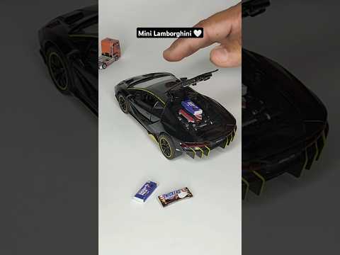 Mini LAMBORGHINI in Black 🖤 #diecast #automobile #lamborghini #cars #shorts