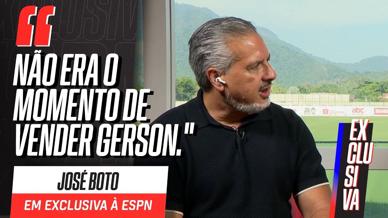 GERSON no FLAMENGO, opinião sobre GRAMADO SINTÉTICO e mais | JOSÉ BOTO [ENTREVISTA EXCLUSIVA]