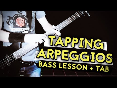 Tapping Arpeggios pt1 (Bass Lesson w/ tabs)
