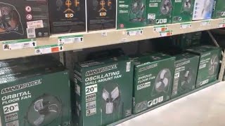a stroll down the Menards fan aisle
