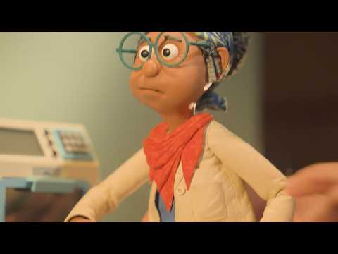 Christine and the Vet! Behind the scenes of Shaun the Sheep, The Beast of Mossy Bottom!
