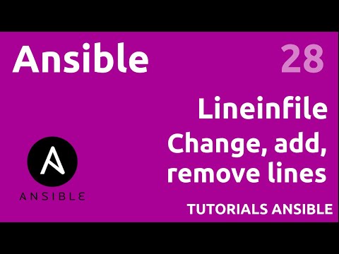 Lineinfile module ANSIBLE 28