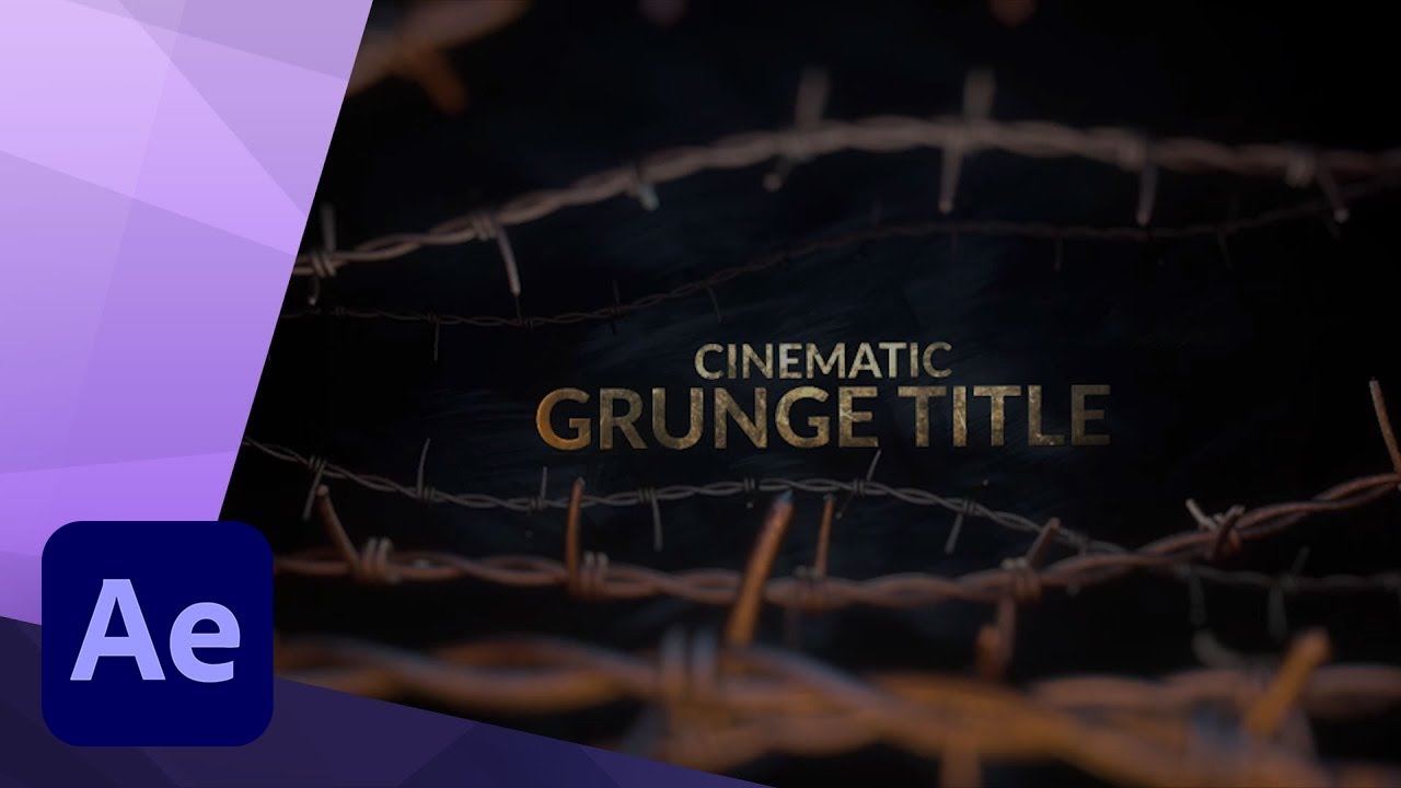 3D Cinematic Grunge Title in Cinema 4D and After Effects