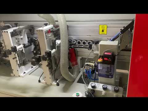 Coladeira de bordas automática modelo AL-CA-7 marca ALCA, com dupla tupia de entrada diamantadas.