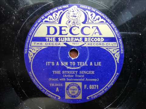 ARTHUR TRACY (THE STREET SINGER) - It's A Sin To Tell A Lie