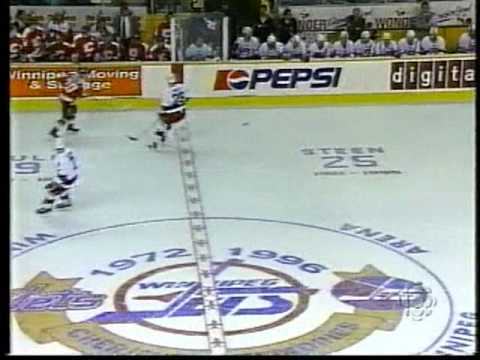 Winnipeg Jets VS Calgary Flames: Last HNIC Broadcast From Winnipeg Arena 04/06/96 - Part 11/15