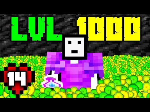 Getting to XP LEVEL 1000 in Minecraft Hardcore!