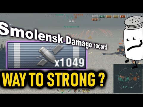 NA Smolensk Damage record || World of Warships