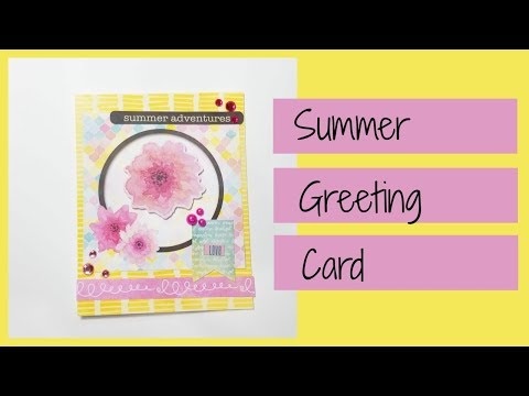Summer Greeting Card- Bo Bunny Summer Mood Pack