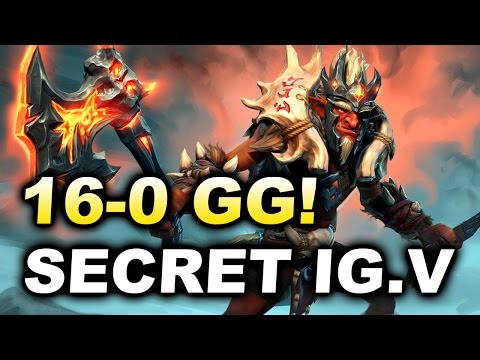 SECRET vs iG.Vitality - Brutal 16-0 GG - SL i-League 3 Dota 2