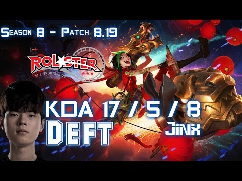 KT Deft JINX vs LUCIAN ADC - Patch 8.19 KR Ranked