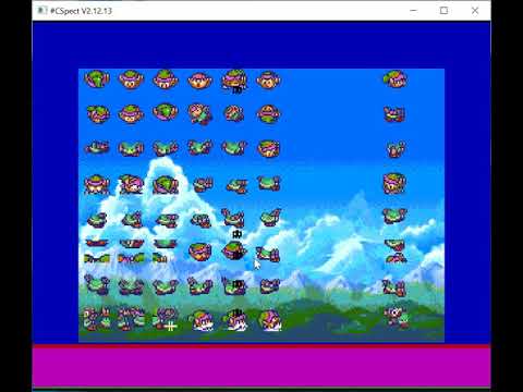 Spectrum Next: Layer2 Scrolling background with ULA UDG and Sprites