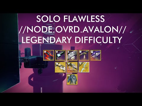 Destiny 2: Solo FLAWLESS Legendary Difficulty //NODE.OVRD.AVALON// Exotic Mission (Season 20)