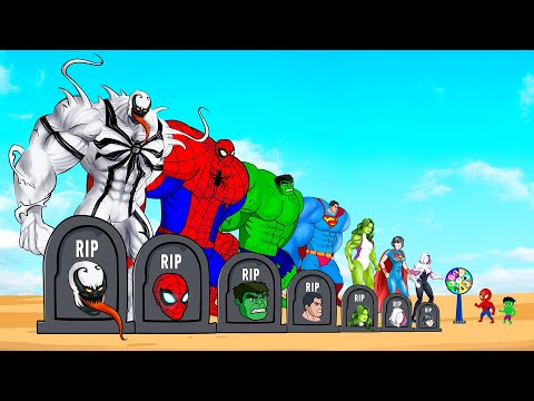 Rescue HULK Family & SPIDERMAN, SUPERMAN vs ANTI-VENOM : Who Is The King Of Super Heroes? - FUNNY