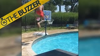 Celebrate summer with the best pool dunk ever by @The Buzzer