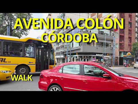 Así es la Avenida Colón en Córdoba 😮🚶 | Walking Tour 4K Argentina