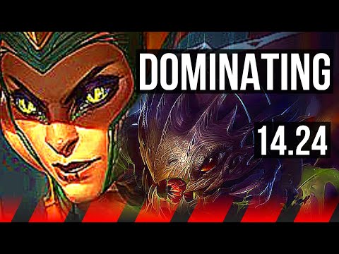 CASSIOPEIA vs KOG'MAW (TOP) | 7/2/8, Dominating | KR Master | 14.24