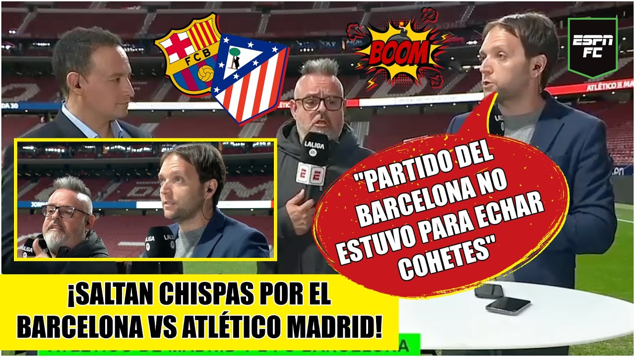 CANDENTE CHOQUE entre Llorens y Fáez por FORMA de ganar del BARCELONA vs ATLÉTICO MADRID | ESPN FC