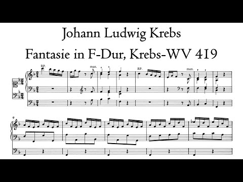 Krebs - Fantasie in F-Dur - 'Bach' organ, Regensburg, Hauptwerk