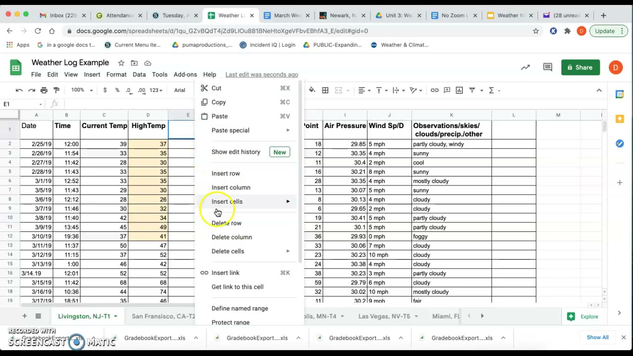 Weather Data Analysis 2021