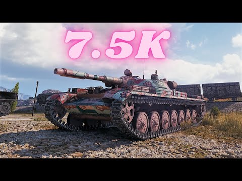 T-100 LT  7.5K Damage 9 Kills World of Tanks Replays