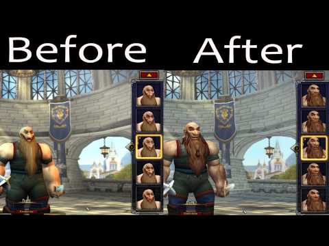 Faces of the New Male Dwarf Model - Before and After [WoD Beta]