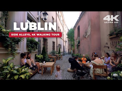 Lublin, Poland - 4K Walking Tour - Main Square, Charming Side Streets
