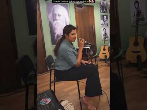 Shreya Ghoshal during rehearsals