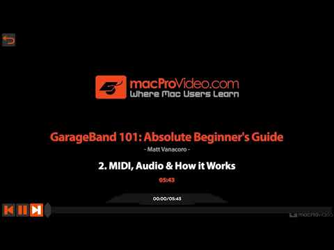 Beginner Guide For GarageBand By macProVideo Video