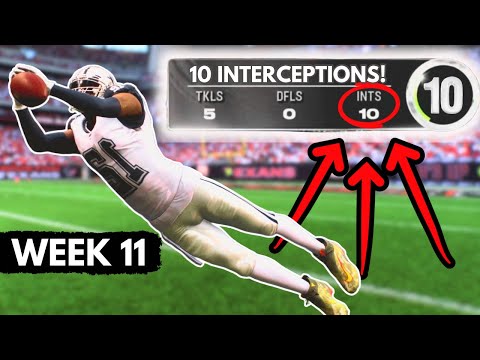 BAITING THE QB FOR 10 INTERCEPTIONS! Madden Superstar Mode
