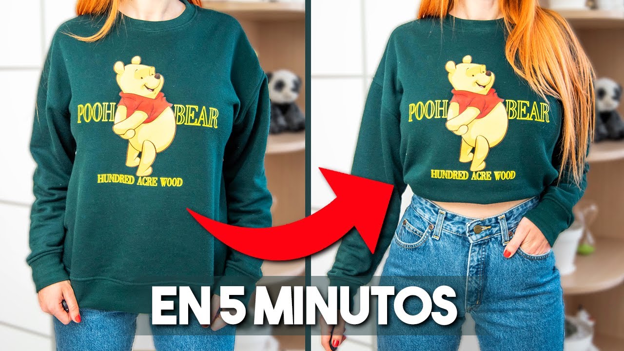 Watch Cómo hacer una SUDADERA CROP TOP sin cortar ??? (4 Maneras) Now Cómo hacer una SUDADERA CROP TOP sin cortar ??? (4 Maneras)