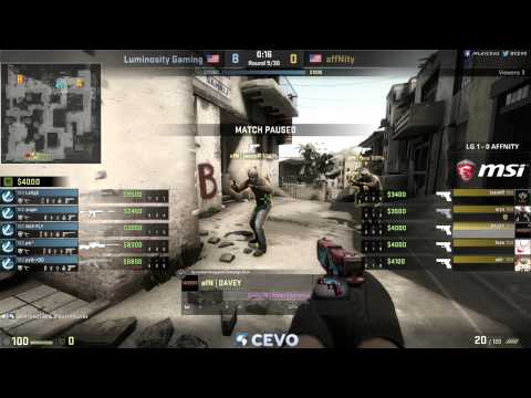 Luminosity Gaming vs affNity Game 2 (CEVO-P CS:GO Season 7) - Misled & Dust