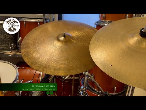 20" Paiste 2002 Black Label (1978) Ride 2160gr (VIDEO) image 9