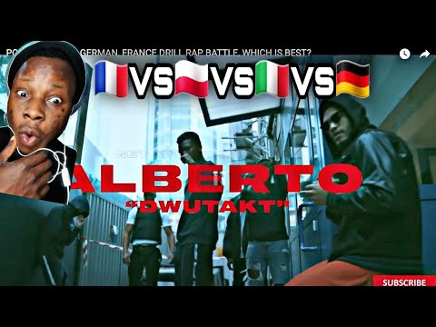 Franch🇫🇷 vs Italian🇮🇹 vs Polish🇵🇱 vs German🇩🇪 drill rap reaction|| who win?