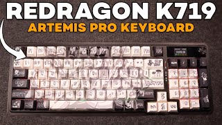 Redragon Artemis Pro K719 Graffiti full sized keyboard