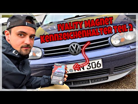 Golf 4 Bekommt einmal IVALITY Magnet Kennzeichenhalter Teil 2/2 | MyHood ⭐️