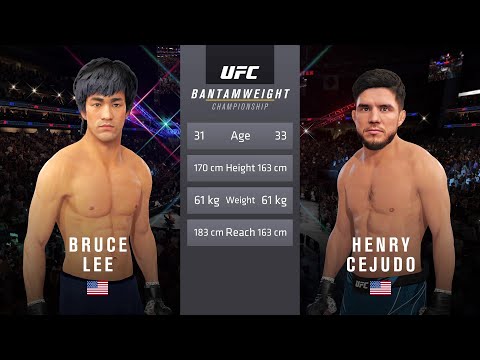 Bruce Lee vs Henry Cejudo Full Fight - EA Sports UFC 4