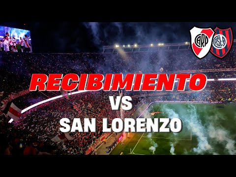 "RECIBIMIENTO River - San lorenzo torneo CLAUSURA 2025" Barra: Los Borrachos del Tablón &bull; Club: River Plate